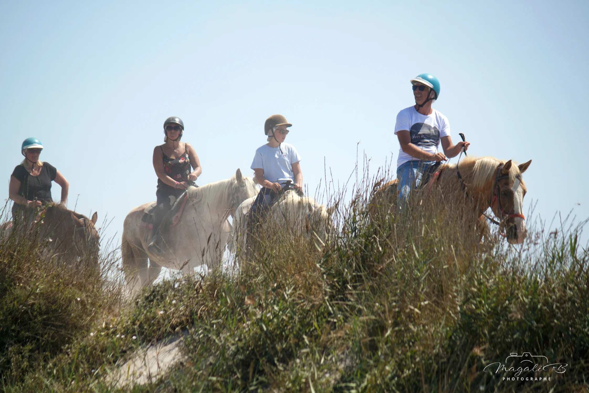 Coucher de soleil à cheval