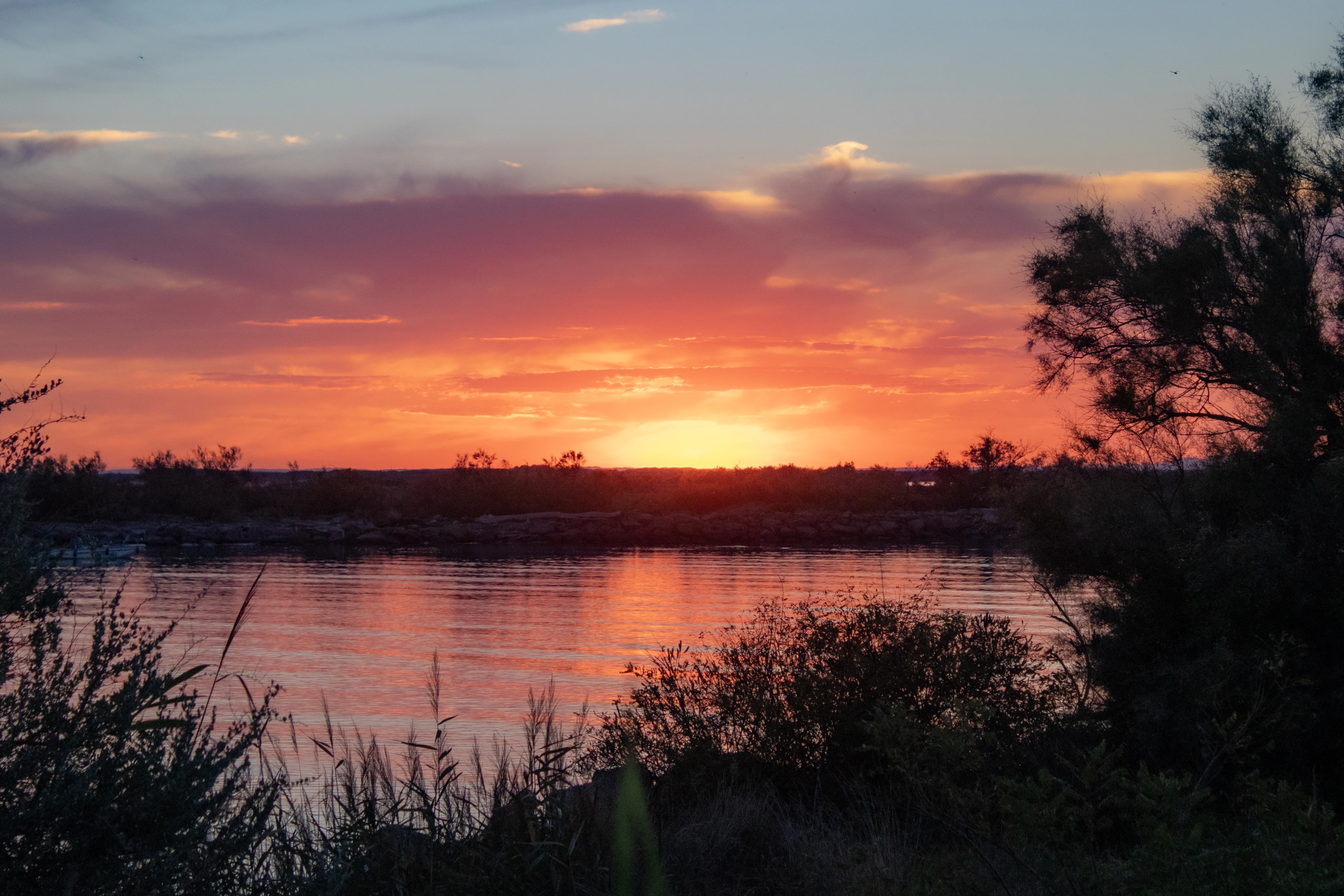 Coucher de soleil flamboyant